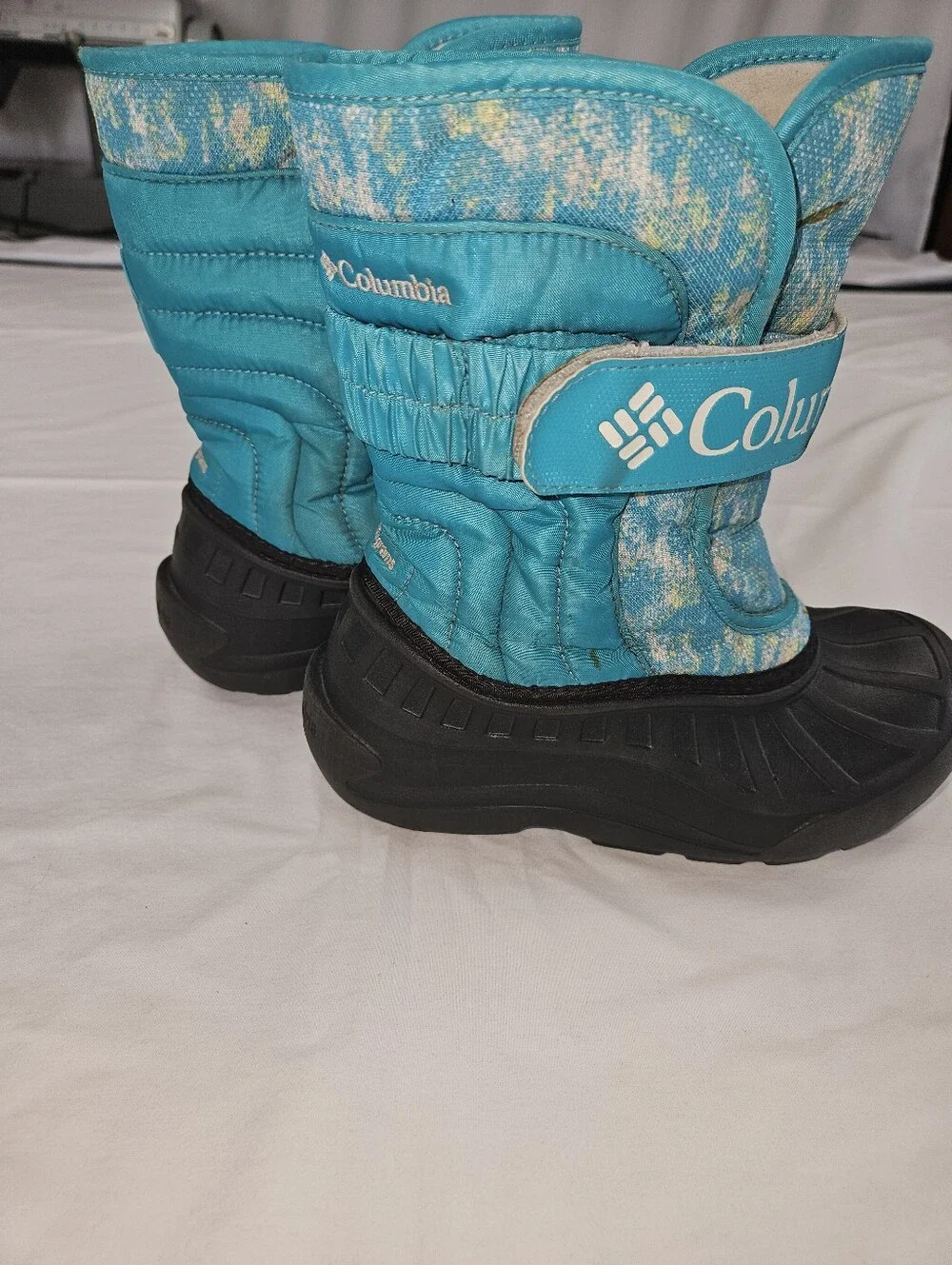 Columbia Teal Snow Boots Size 3 Girl